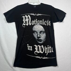 Motionless in White T-Shirt SM Tultex Black Band Tee Graphic‎ Print Summer 2016